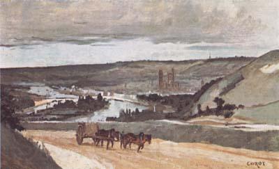 Jean Baptiste Camille  Corot Rouen (mk11)